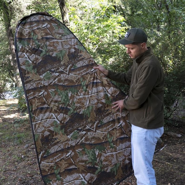 Close-up of the outer fabric panel